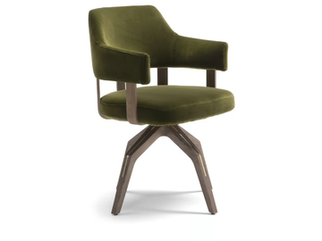 VALLE - Swivel chair by Natuzzi Italia - view 2